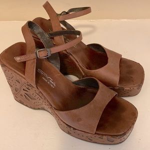 Brown Cut out Via Spiga Platforms